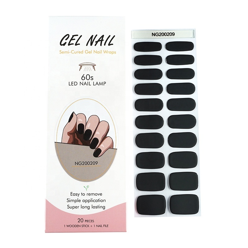 Soft Sticker UV Lamp Semi Cured Gel Nail Sticker