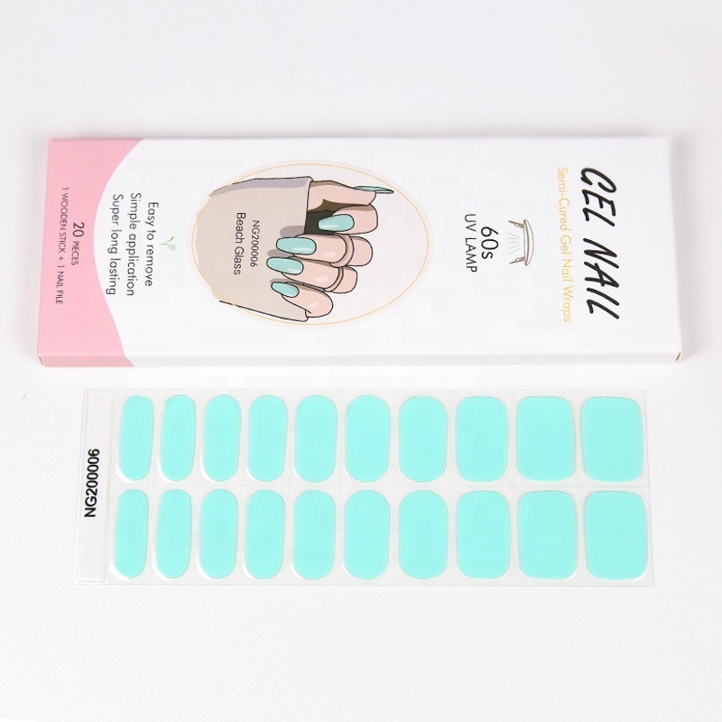 Soft Sticker UV Lamp Semi Cured Gel Nail Sticker