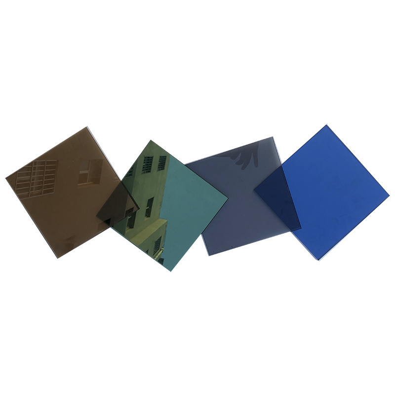 reflective glass sheets euro bronze blue green bronze euro bronze tinted colors 6mm tempered dark blue reflective glass