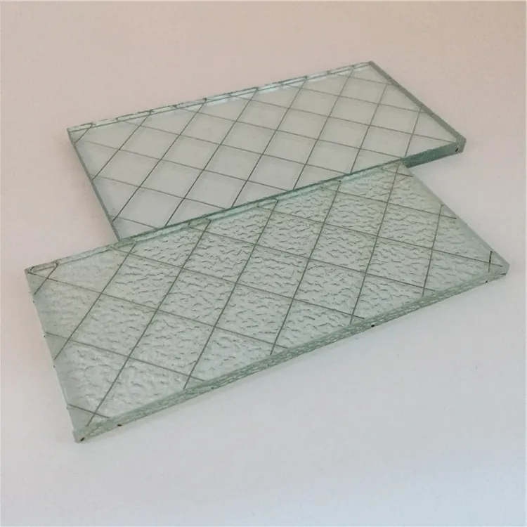 China annealed 6mm 8mm obscure iron wire mesh figured patterned wired glass prices