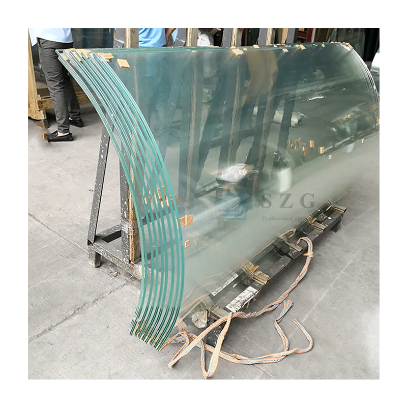 Custom  size curved tempered laminated glass bent double toughened laminated glass panels supplier