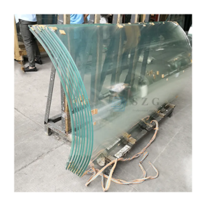 Custom  size curved tempered laminated glass bent double toughened laminated glass panels supplier