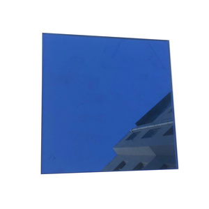 1/2" cobalt blue reflective fire glass uv anti-reflective white-art glass ar anti reflective coated low iron float glass