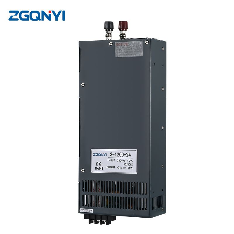 S-1200W-24V AC to DC 12 24 36 volt high amp power supply 24v 50a for servomotor and Automatic equipment