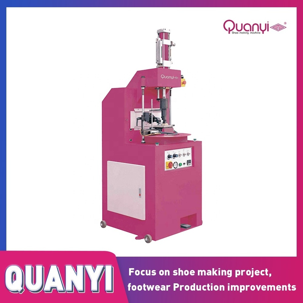 QUANYI Brand Lasting Line Shoe Toe part Flattening Machine For Shoe Making