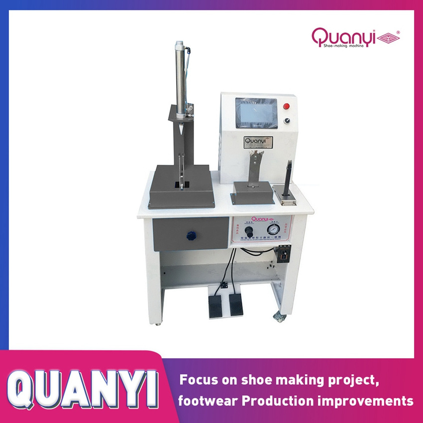 Automatic Tongue Turning Three Station Tongue Shoe Lace Tipping Machines