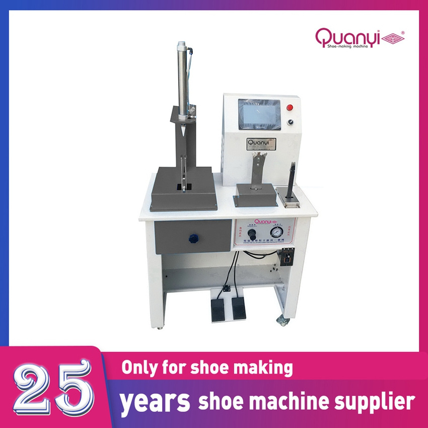 Automatic Tongue Turning Three Station Tongue Shoe Lace Tipping Machines