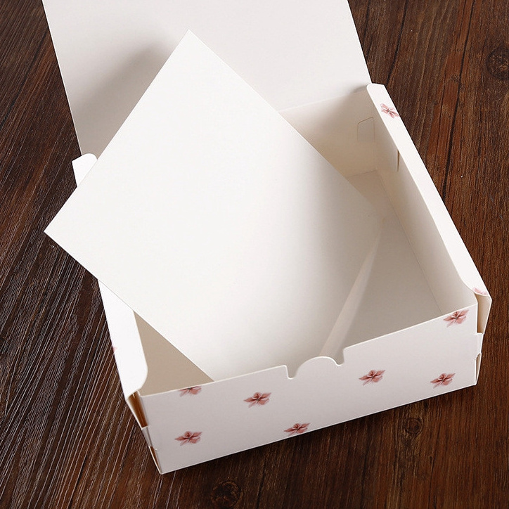 Customized logo printing recyclable paper packaging box for apple pie pastry Retail mochi packing boxes