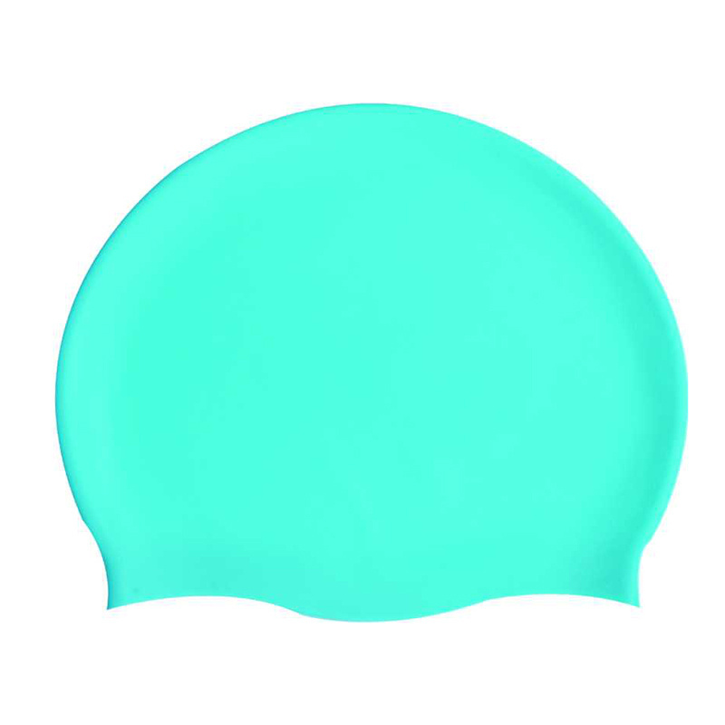 Adult Silicone Swimming Cap Rubber Silicone Men Women Waterproof Pure color Swim Caps protect Teens Diving Hat