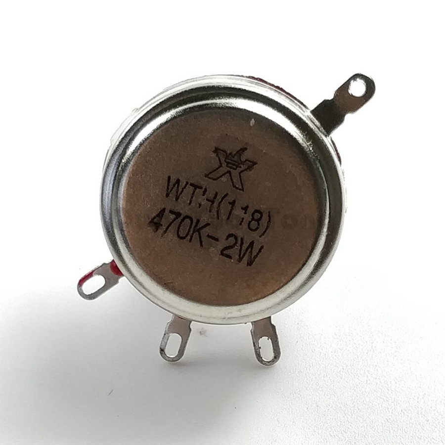 WTH118-1A Mirco Potentiometer WTH118 470K ohm 2W Carbon Potentiometer Linear Single Turn Rotary Potentiometer Original