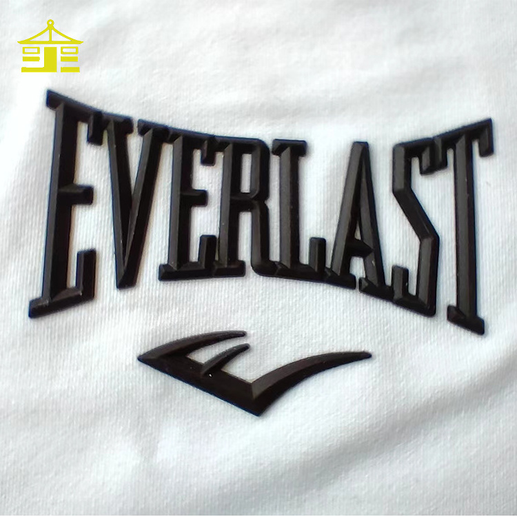 High Quality Custom Silicon Printing Garment Neck Label Heat Transfer Rubber Letter Labels 3d Silicone Logo For Clothing