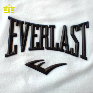 High Quality Custom Silicon Printing Garment Neck Label Heat Transfer Rubber Letter Labels 3d Silicone Logo For Clothing