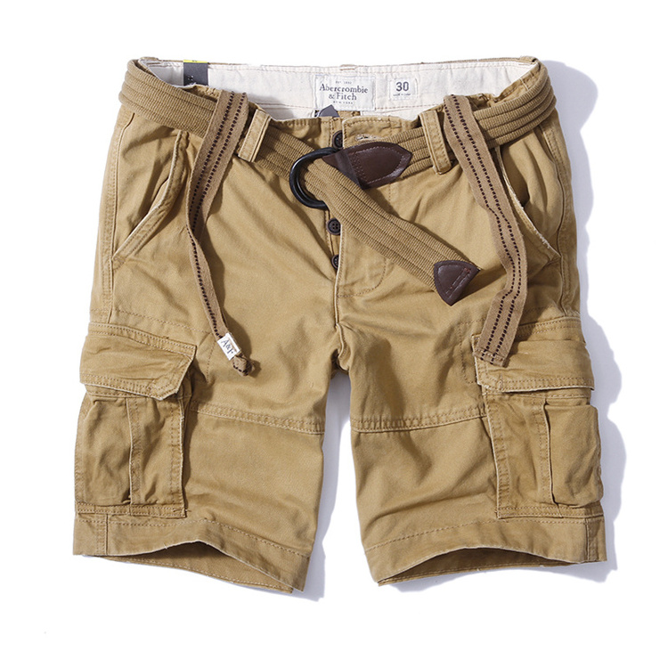 Wholesale custom mid waist skinny chino pocket casual style cargo shorts mens cargo shorts