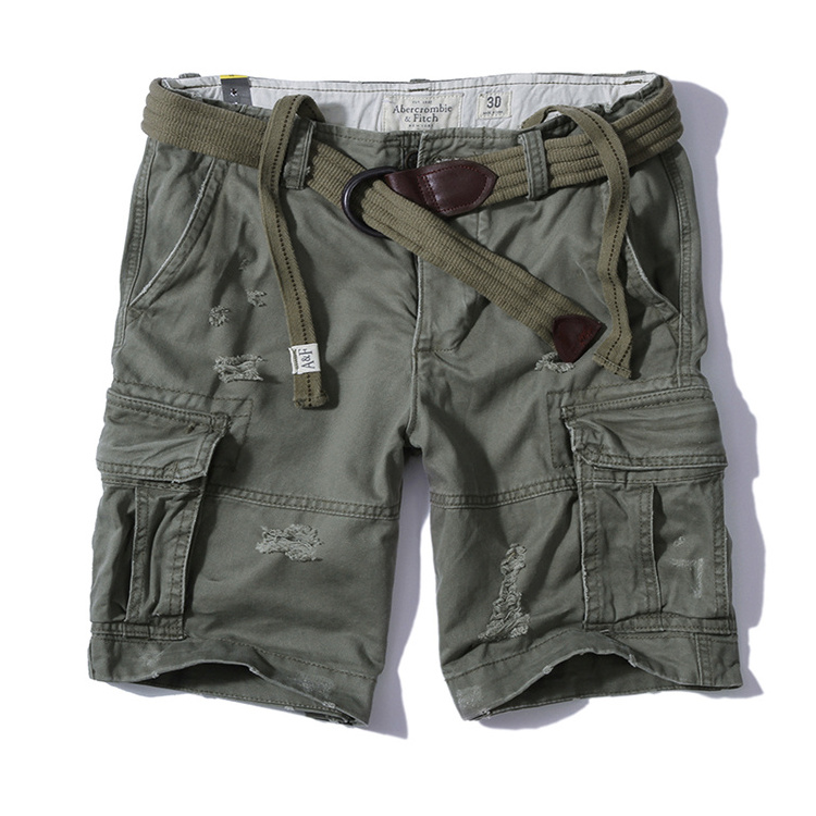 Wholesale custom mid waist skinny chino pocket casual style cargo shorts mens cargo shorts