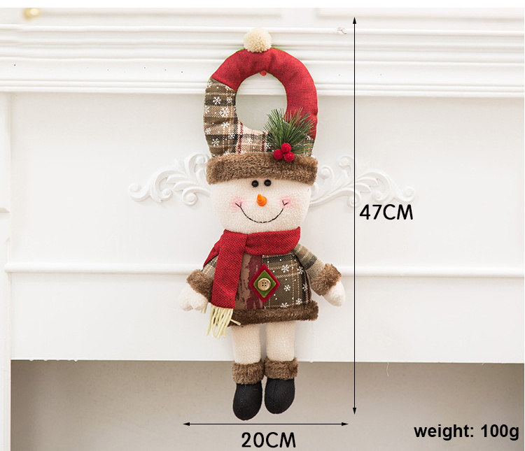 Promotional Gift Plush Christmas elf doll stuffed animal plush toy for decorate door ornament