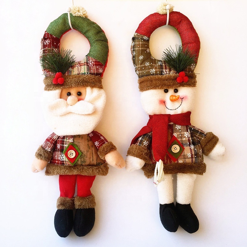 Promotional Gift Plush Christmas elf doll stuffed animal plush toy for decorate door ornament