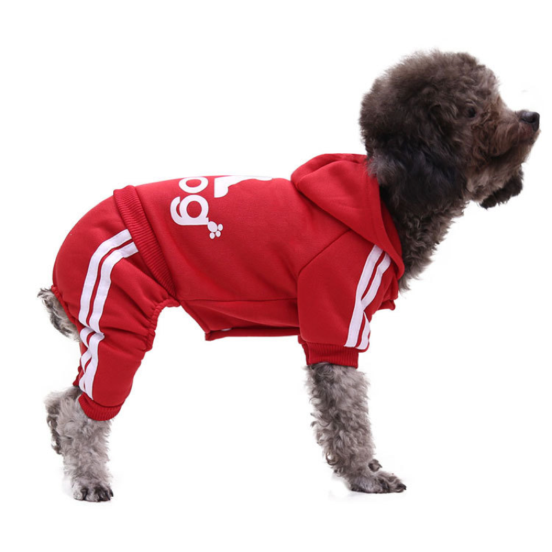 Basic Style Dog Hoodie Pet Clothes Sweater with Hat Casual Sports Hoodie Sweatshirt Dog Clothes for Medium Large Dogs