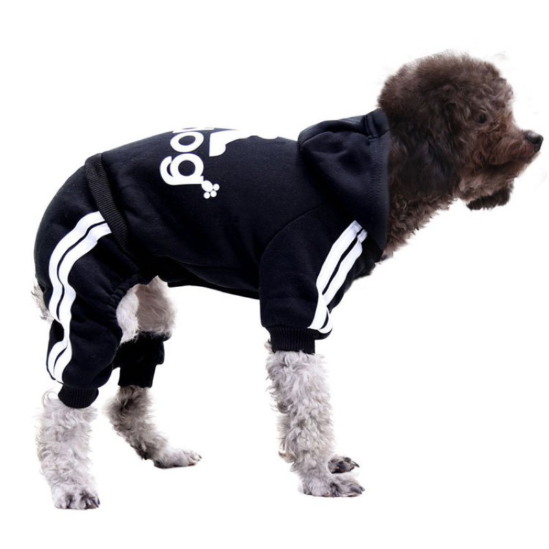 Basic Style Dog Hoodie Pet Clothes Sweater with Hat Casual Sports Hoodie Sweatshirt Dog Clothes for Medium Large Dogs