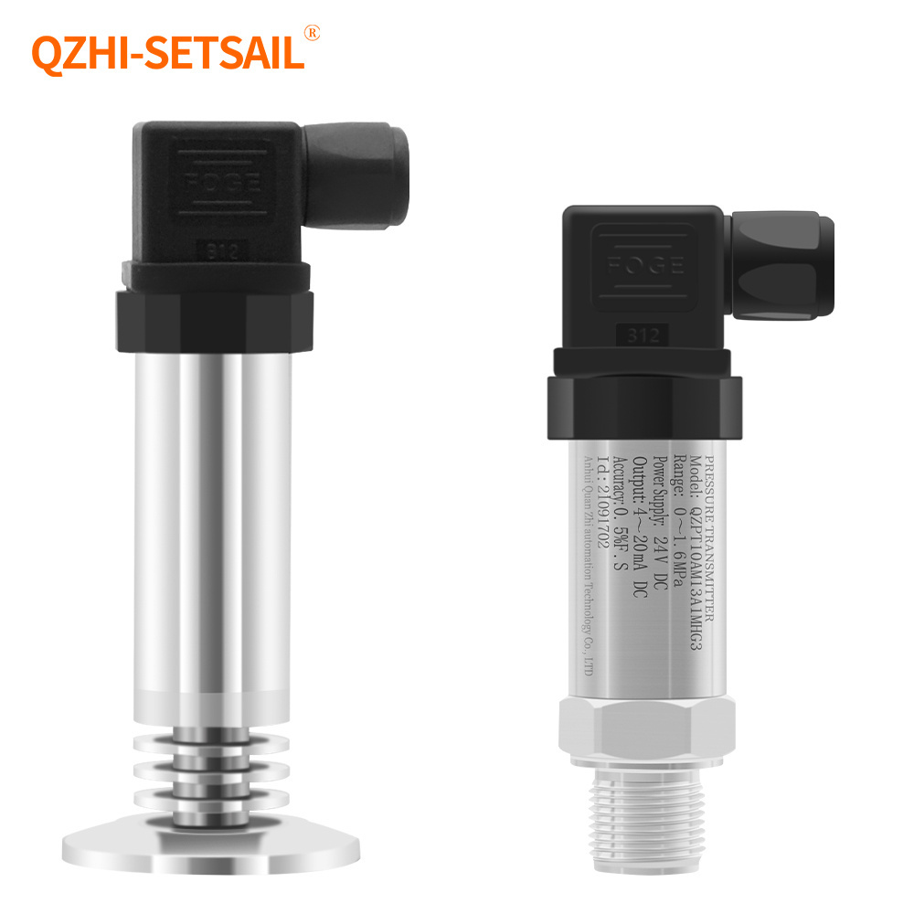 Sanitary Flat Membrane Pressure Transmitter for food dairy medical industry clamp type Anti-blocking Flush diaphragm