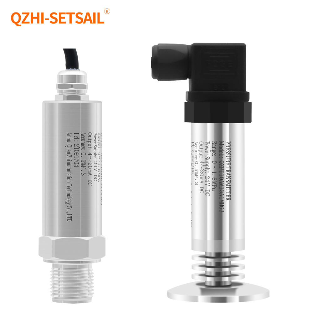 Sanitary Flat Membrane Pressure Transmitter for food dairy medical industry clamp type Anti-blocking Flush diaphragm