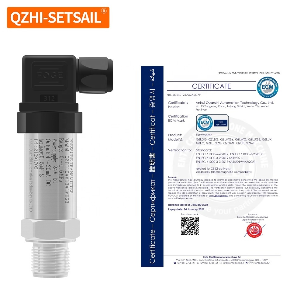 High quality Air Fuel oil Water Pressure Sensor/Piezoresistive Pressure Transducer/Pressure Transmitter Vacuum negative pressure