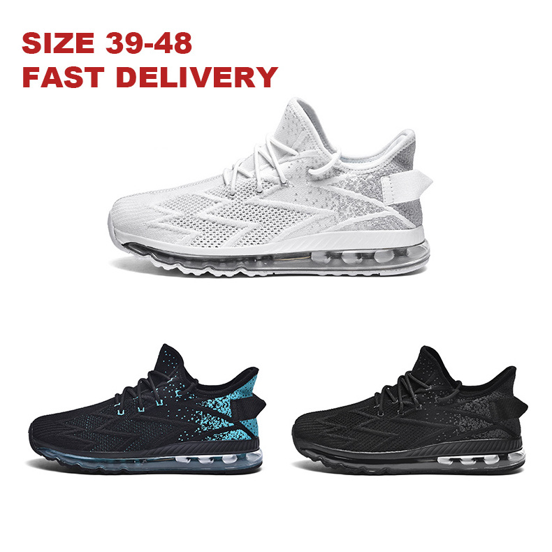 New Design 2024 Men Running Shoes Breathable Outdoor Sports Shoes Lightweight Sneakers Comfortable Athletic Training Footwear