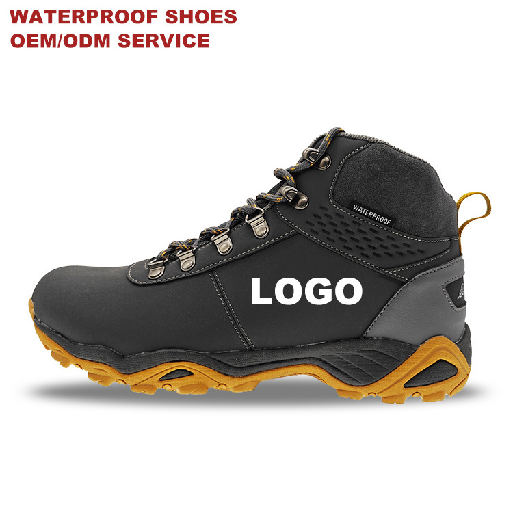 Custom Mountain Hiking Shoes Waterproof Winter Snow Boots Casual Sport Shoes for Climbing Lightweight Waterproof Hiking Boots