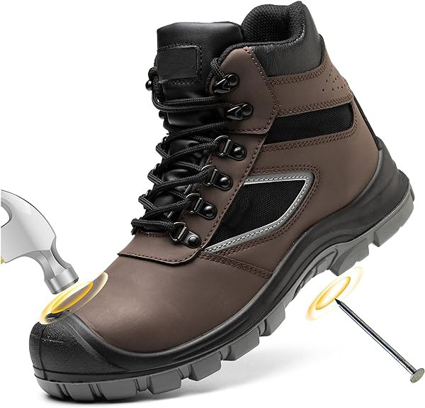 OEM ODM Construction Leather Sport Sepatu Steel Toe Jogger Waterproof Industrial Safety Work BootS Security Safety Shoes For Men