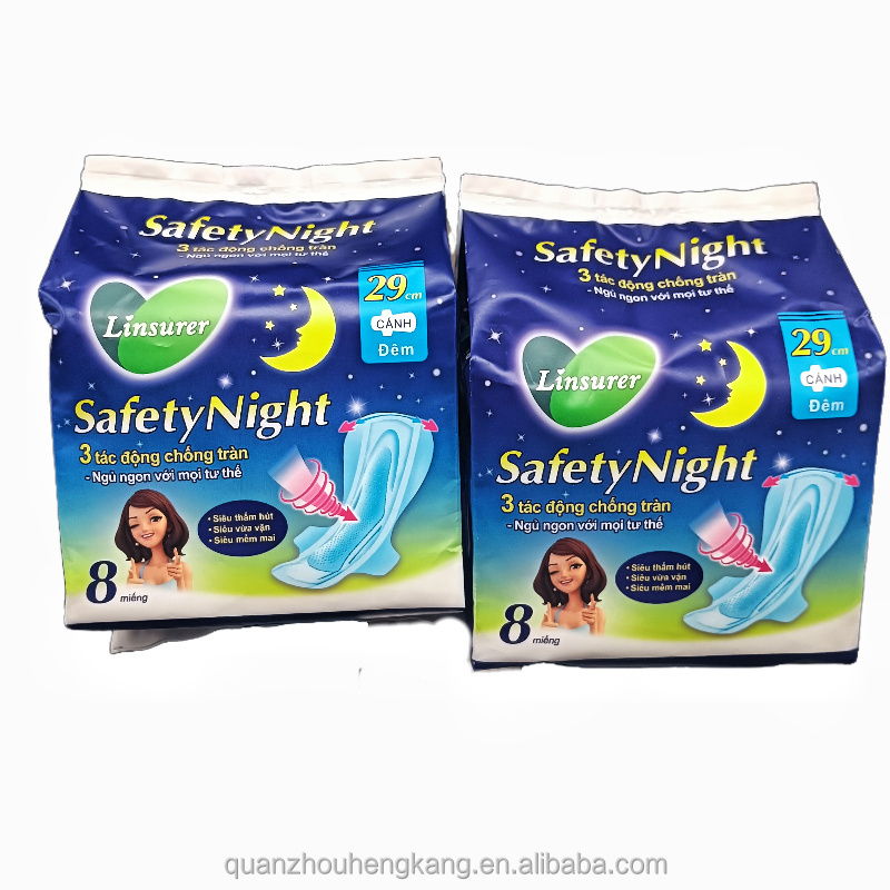 Disposable Hygienic Products Super Absorption Anion Sanitary Napkin Menstrual Womans Pads  Sanitary Towels Women Sanitary Pads