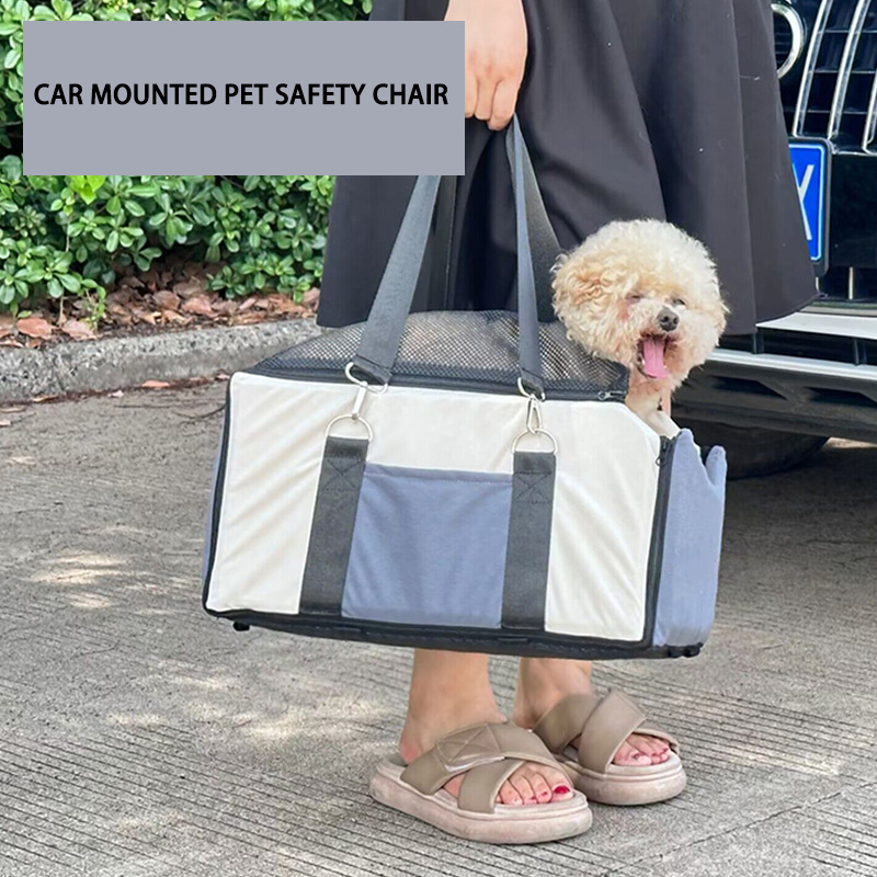 Portable Travel Small Dog Car Seat Center Console for Small Dogs Under 15 lbs Dog Booster Car Seat Safe