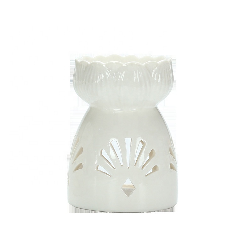 Wholesale Mini Modern Bulk Ceramic Tea Light Fragrance Essential Aroma Oil Wax Melt Burner For Tealight Candle Warmer