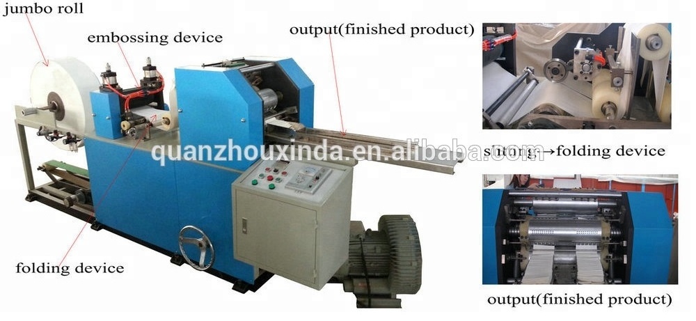 Hot Sale Handkerchief Paper Tissue bagging Packing Machine pocket tissue packaging machine with low price