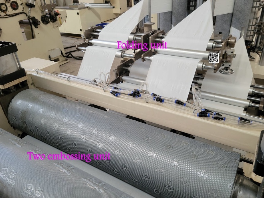 Automatic serviette tissue napkin paper folding machine