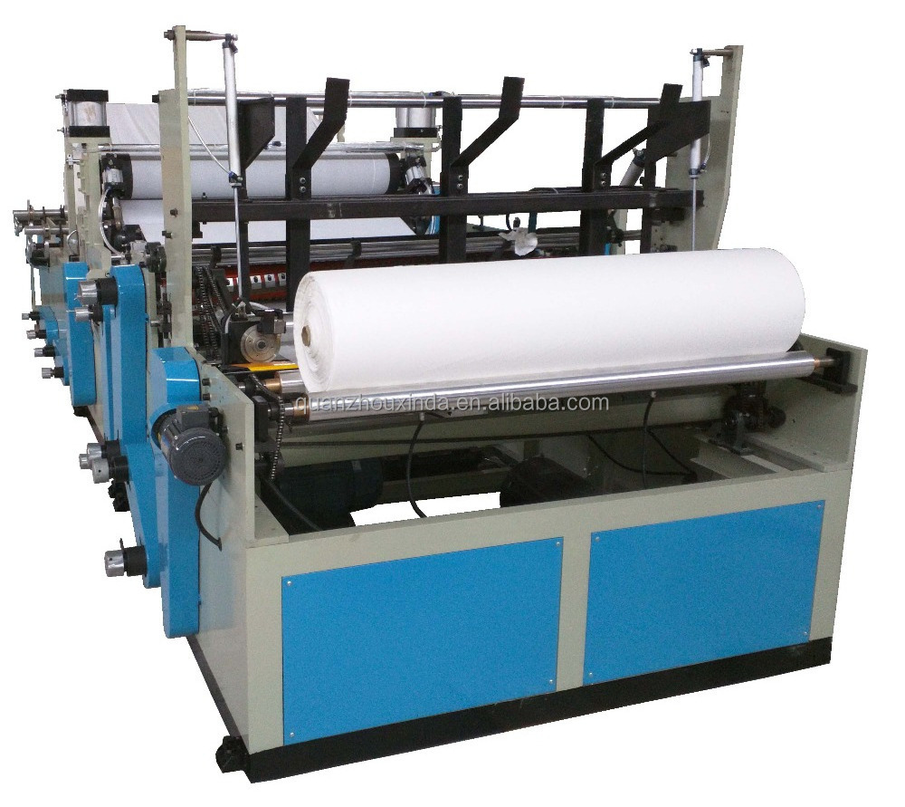 Automatic Toilet Paper Rewinding and Perforating Embossed Machine