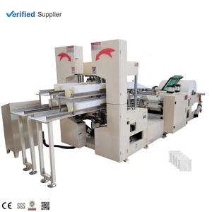 Automatic serviette tissue napkin paper folding machine