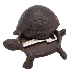 Factory Wholesale Custom Cast Iron animal Key Hider Keyholder Metal Yard Figurine Outdoor Indoor Decoration Garden Accessory