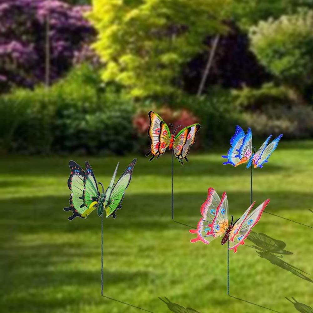 2024 Factory Direct Sale Large 3D Giant Butterflies Garden Stakes Outdoor Lawn Decorative Yard Patio Accessories Gardening