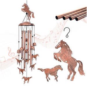 Outdoor Metal Wind Chimes for Horse Lovers Gifts Women/Men/Mom/Grandma/Wife/Friends Birthday Memorial Garden Ornaments Decor