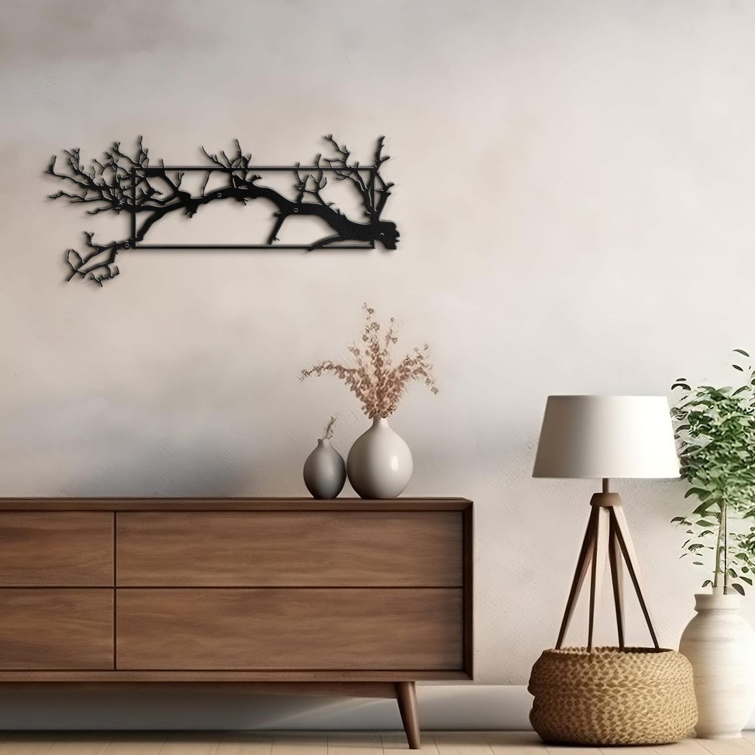 2024 Factory Best Seller Abstract Metal Wall Art Decor Winter Branches Sculpture Hangings for Home for Living Room Bedroom Decor