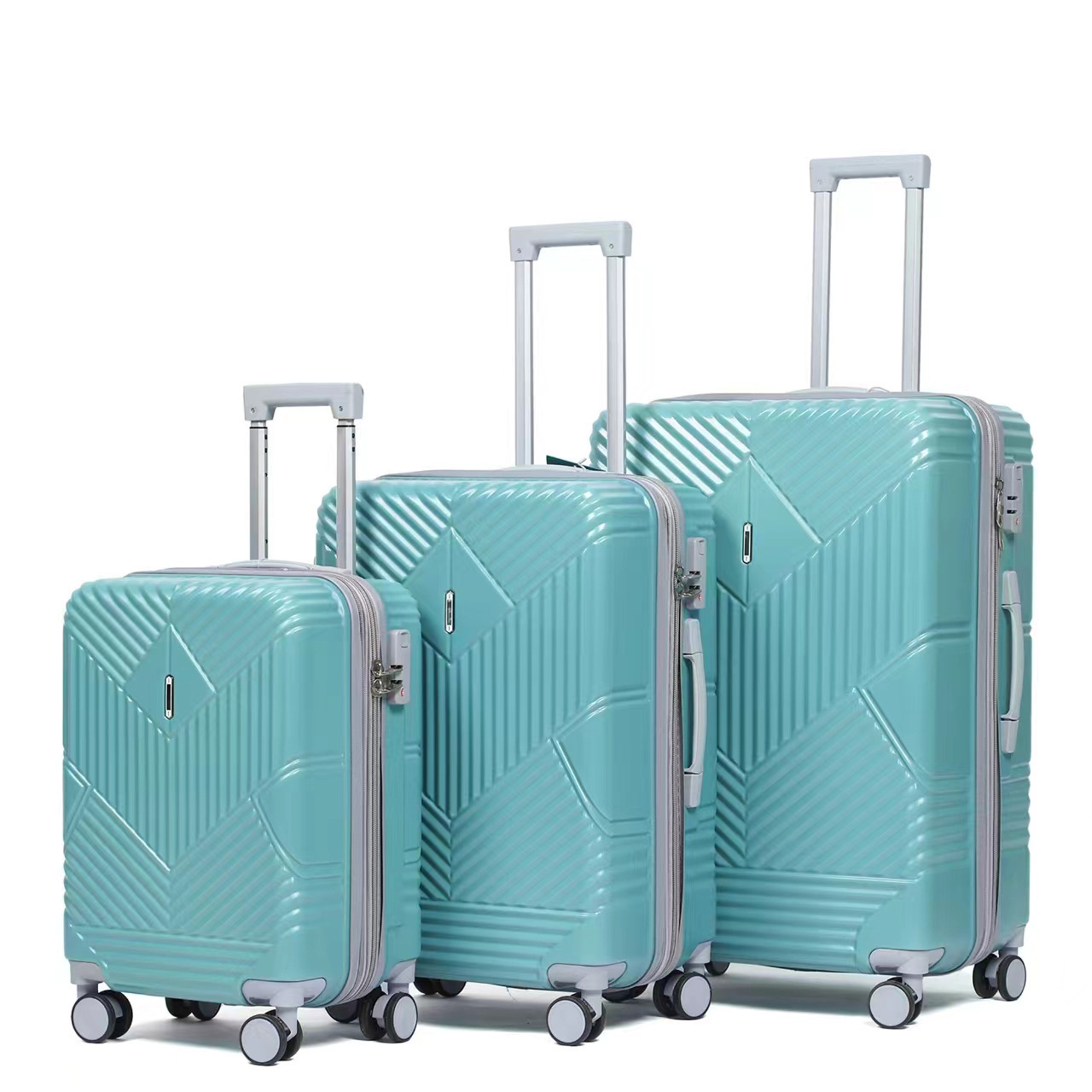 20 24 28 Inch Custom Logo Pp Luggage Colorful Trolley Case Lightweight Bag Hard Shell Luggage For Travel