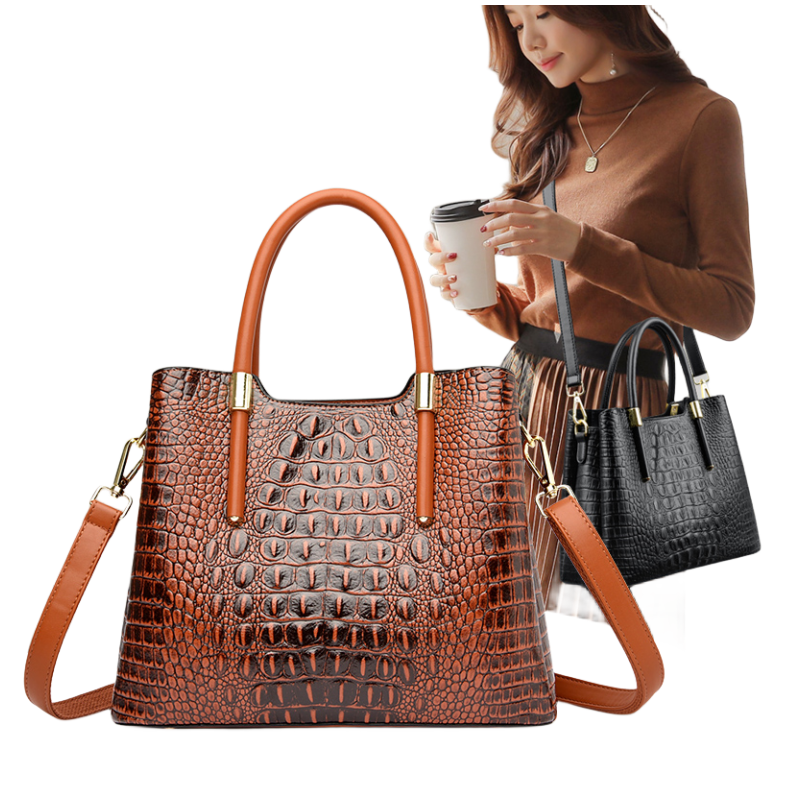 Fashion Shoulder Bags Leather Alligator Ladies hand bags Women  Handbag Luxury Crocodile Handbags Women's Tote Bags