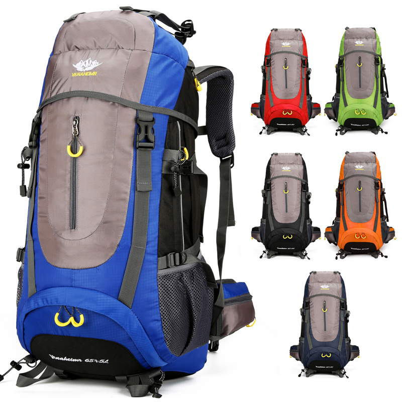 Promotional Custom Waterproof Travel Mountain Climb Backpack Picnic Travel Camping Outdoor Large Hiking Backpack