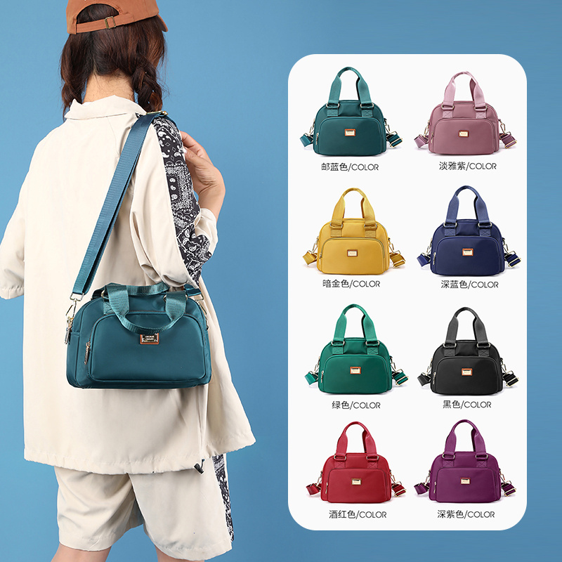 New Elegant Multi Pocket Nylon Messenger Bags Nylon Shoulder Bags women's backpacks Women's Nylon Handbags