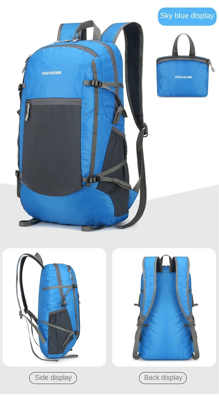 New Folding Multi-functional Outdoor Lightweight Mountaineering Bag Folding Backpack Travel Waterproof Backpack