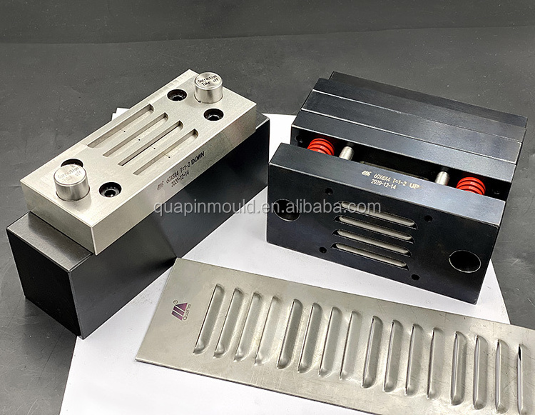 CNC press brake tooling Louver Forming die Bending machining Sheet metal 60*8mm*4 holes