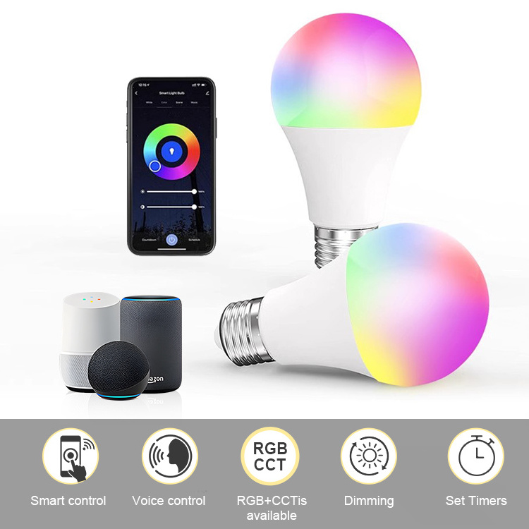 Matter Lighting Solutions 9w Energy Saving Bulb Lights Remote Control Of Matter Wifi Bluetooth Smart Rgb Bulb