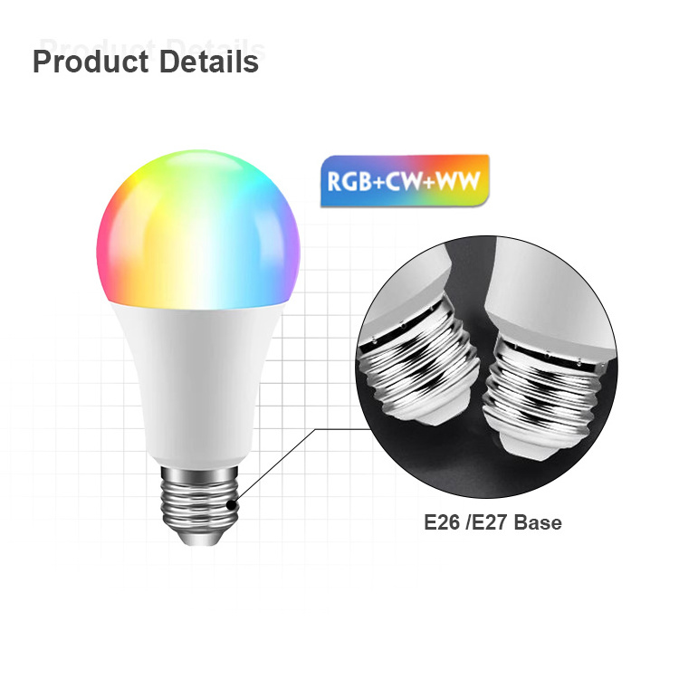 Matter Lighting Solutions 9w Energy Saving Bulb Lights Remote Control Of Matter Wifi Bluetooth Smart Rgb Bulb