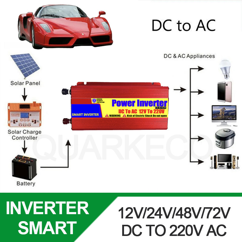 12v to 220v Modified Sine Wave Inverter Dc To Ac 200W 300W 500W 1500W 2000W 3500W 24V 48V 220V Inverter For Home Car Battery