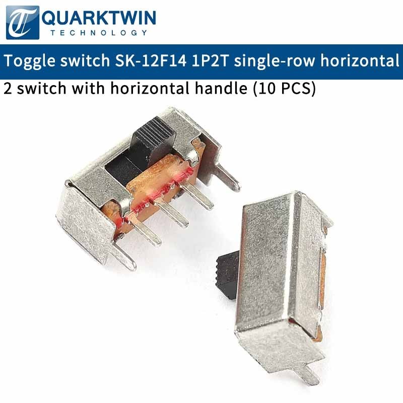 Toggle switch SK-12F14 1P2T Single-row horizontal 2 shift horizontal handle side switch/slide switch