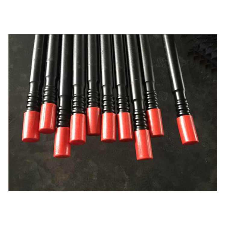 Hot Sale R25/R32/T38/T45/T51 threaded drill rod extension rod MF rock drill rod with high quality